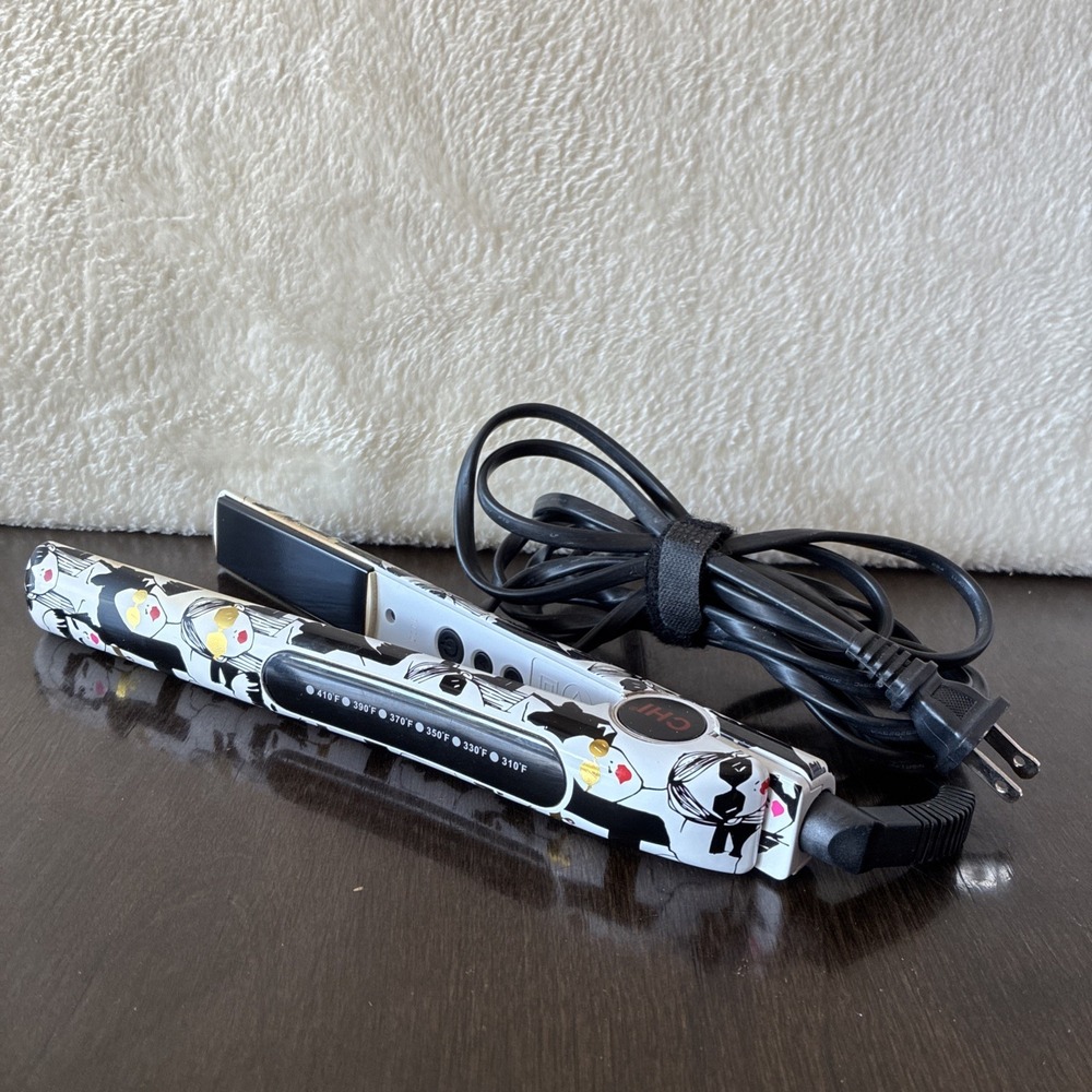CHI 1" Tourmaline Ceramic Hair Straightener Flat Iron GF8513 PopArt LtdEd Works!